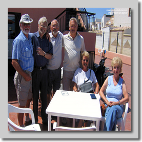 Gordon Tedder, John Rouse, Dave Perkins, Ian Barber, Cherry Perkins & Sue Barber